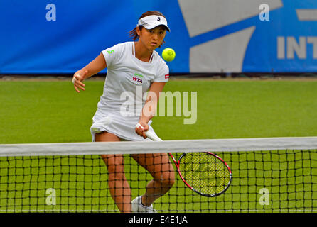 Misaki Doi (Japon) jouant à Eastbourne, 2014 Banque D'Images