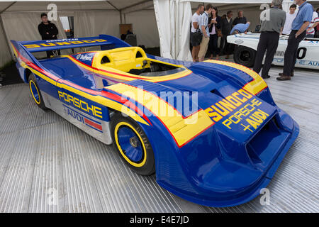 1973 Porsche 917-30 sur l'affichage à l'2014 Goodwood Festival of Speed, Sussex, UK. Banque D'Images