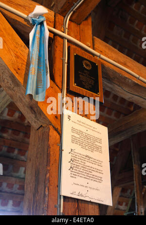 Lettres juives, documents de reconnaissance et de gratitude pour l'aide héroïque PENDANT LA SECONDE GUERRE MONDIALE dans le grenier de Gilleleje, Danemark l'Église. la seconde guerre mondiale wwii Banque D'Images