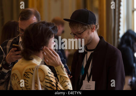 Paris, France. 09 juillet 2014. Rad Hourani Haute Couture Fashion Show, Paris, France, le mercredi 9 juillet 2014 Crédit : Cecilia Colussi/Alamy Live News Banque D'Images