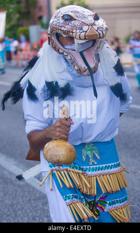 Native American participe au défilé Helldorado Days a eu lieu à Las Vegas Banque D'Images