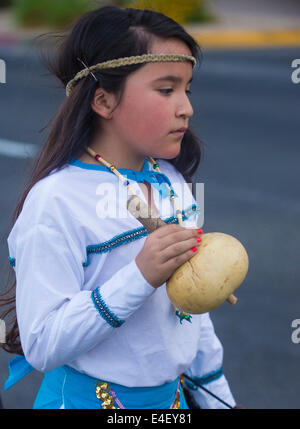 Native American participe au défilé Helldorado Days a eu lieu à Las Vegas Banque D'Images