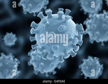Cellules Virus focus sélectif. Grande résolution Banque D'Images