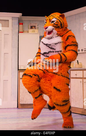 La comédie musicale "Le tigre qui est arrivé au plateau' renvoie à la Lyric Theatre dans le West End de Londres. Banque D'Images