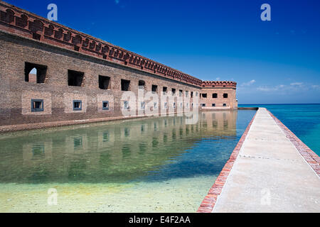 Fort Jefferson dans le parc national sec de Tortugas Banque D'Images