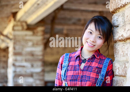 Asian Girl Portrait Banque D'Images