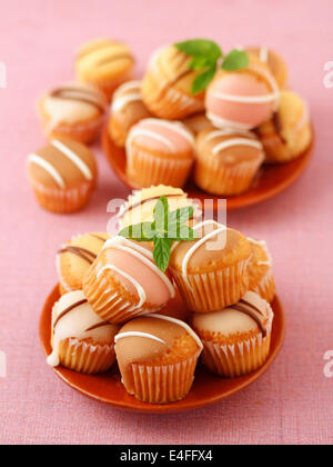 Minicupcakes aromatisé. Recette disponible. Banque D'Images