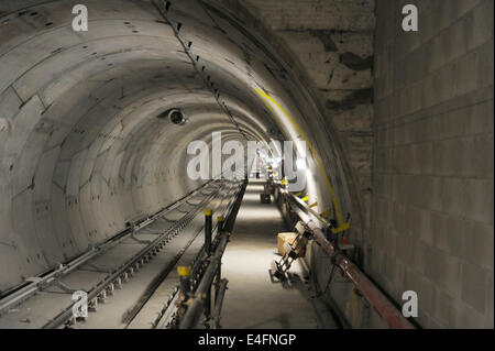 Milan, (Italie) site de construction du nouveau métro ligne 5 Banque D'Images