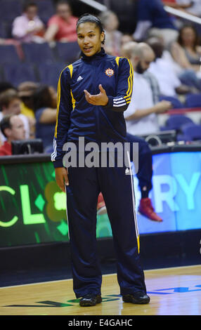 Washington, DC, USA. 27 Juin, 2014. 20140627 - Connecticut Sun avant ALYSSA THOMAS avant le match contre les Washington Mystics au Verizon Center à Washington, DC © Chuck Myers/ZUMA/Alamy Fil Live News Banque D'Images