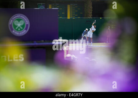 Les Championnats de tennis de Wimbledon Wimbledon 2014 Le All England Lawn Tennis Club Wimbledon & Crocquet Jour 3 Mercredi 25/06/ Banque D'Images