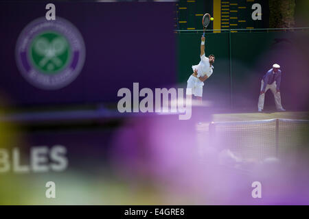 Les Championnats de tennis de Wimbledon Wimbledon 2014 Le All England Lawn Tennis Club Wimbledon & Crocquet Jour 3 Mercredi 25/06/ Banque D'Images