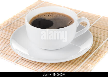 Tasse de café noir, Close up Banque D'Images
