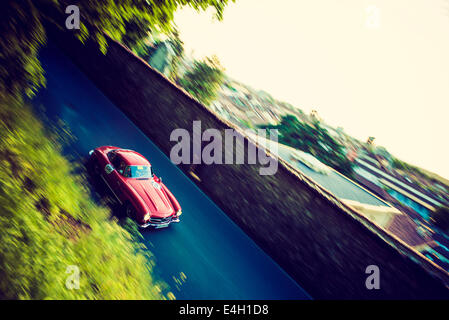 Mercedes 300SL W198 de 1955 à Mille Miglia - Classic Car Race, Brescia, Italie 2014 Banque D'Images