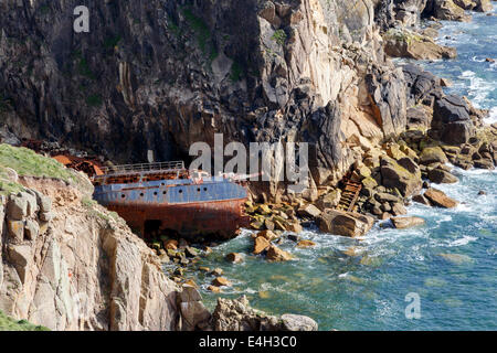 Mayon cliff lands end angleterre Cornwall Banque D'Images