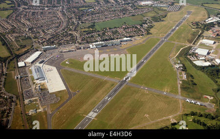 Vue aérienne de l'aéroport de Londres Southend, UK Banque D'Images