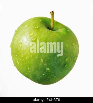 Apple, Malus domestica 'Granny Smith'. Banque D'Images