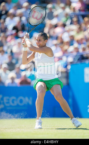 Flavia Pennetta - International AEGON 2014- Eastbourne - Angleterre, Flavia Pennetta d Italie en action Banque D'Images