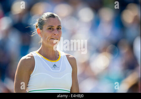 Flavia Pennetta - International AEGON 2014- Eastbourne - Angleterre, Flavia Pennetta de l'Italie Banque D'Images