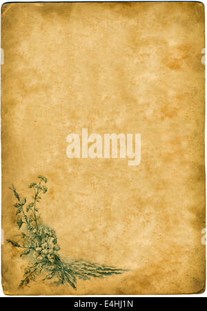 Old paper texture avec l'âge marque Banque D'Images