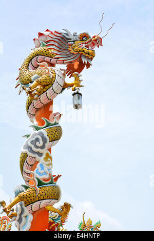 Dragons chinois sont les créatures légendaires dans la mythologie chinoise et le folklore chinois. Les dragons ont de nombreuses formes animales telles Banque D'Images