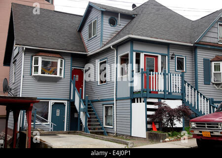 Logement résidentiel à Juneau en Alaska Banque D'Images