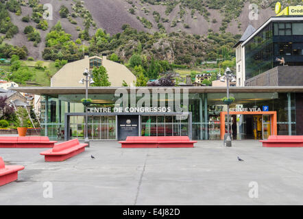 Centre de Congressos. Andorre-la-Vieille, Andorre Banque D'Images