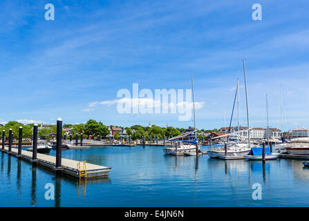 Port et Marina de Long Wharf, Newport, Rhode Island, USA Banque D'Images