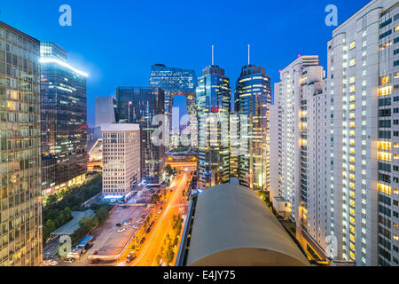 Beijing, Chine cityscape dans le quartier central des affaires. Banque D'Images