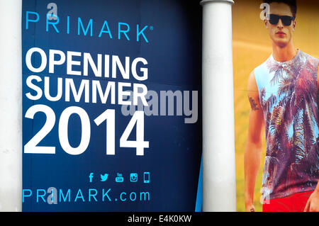 De l'ouverture du magasin Primark signer 2014 Banque D'Images