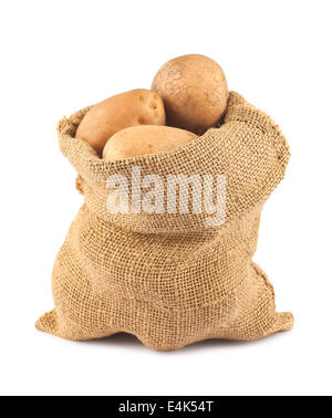 Sac de jute à partir de pommes de terre Banque D'Images