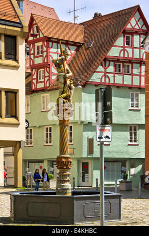 Et de la rue George, Ulm, Allemagne. Banque D'Images