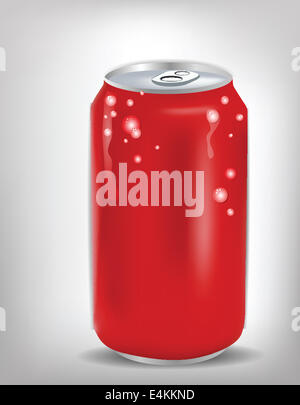 Rouge de soude peut Banque D'Images