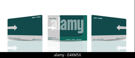 Jeu de cartes d'affaires élégant Banque D'Images