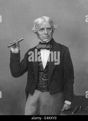 Michael Faraday, 1791 - 1867, un scientifique anglais, Michael Faraday, 1791 - 1867, ein englischer Naturforscher Banque D'Images