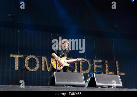 Tom Odell : live at Hyde Park Festival l'heure d'été britannique Barclaycard Banque D'Images