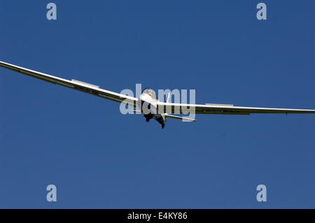 LEE-SUR-LE-Solent, Angleterre-FAST-atterrissage un planeur biplace TWIN GNPC , FREINS À AIR, descentes IPHOTO:JONATHAN EASTLAND/AJAX Banque D'Images