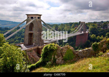 Pont suspendu de Clifton à Bristol, Royaume Uni Banque D'Images