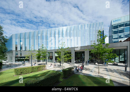 La Business School et étudiant bâtiment Hub, partie de la Manchester Metropolitan University Campus MMU Tous les Saints. Banque D'Images