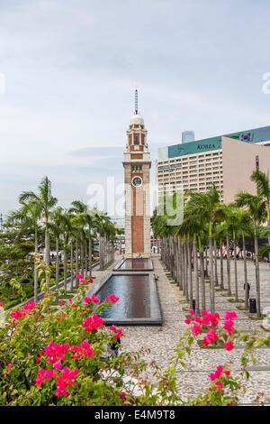 Chine Hong Kong gratte-ciel city street urban Banque D'Images