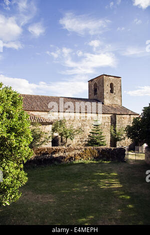 Église de Santa María de Fuentes Claras, Valverde de la Vera. Caceres province, l'Estrémadure Banque D'Images