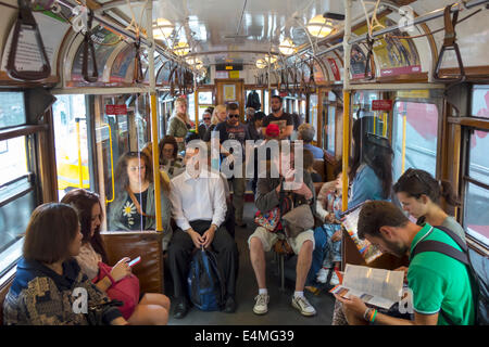 Melbourne Australie, Yarra trams, tram, tramway, tramway, City Circle Highway route, intérieur, cabine passager, voiture, passagers, passager pilote r Banque D'Images