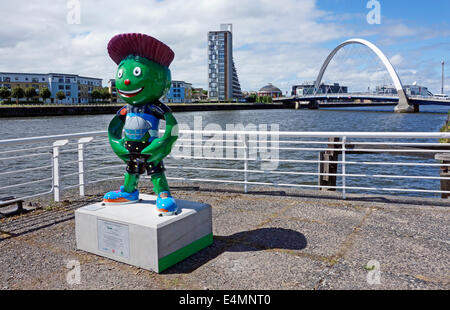 La ville de Glasgow et de l'UNICEF La figure montre au quai de Lancefield par Clyde à Glasgow en Écosse Banque D'Images