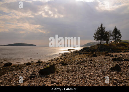 Balcary Bay, Auchencairn Bay, Solway Firth, Dumfries et Galloway, Écosse Banque D'Images