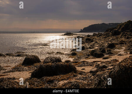 Balcary Bay, Auchencairn Bay, Solway Firth, Dumfries et Galloway, Écosse Banque D'Images