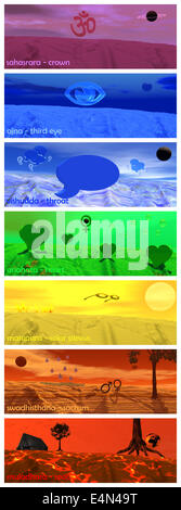 Symboles de chakra Banque D'Images