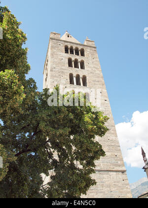 Église de Sant'Orso Aosta Banque D'Images