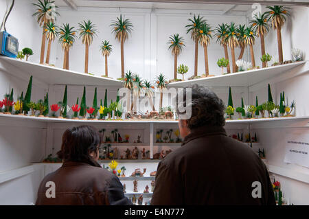 Fira de Santa Llucia (marché de Noël) Catalogne Espagne Barcelone... Banque D'Images