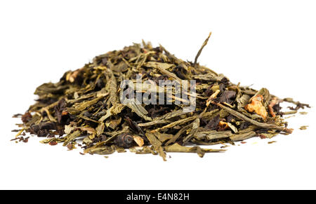 Pile de feuilles de thé sec Banque D'Images