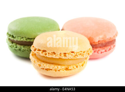 Trois macarons français Banque D'Images