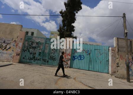 La ville de Gaza, bande de Gaza, territoire palestinien. 15 juillet, 2014. © ZUMA Press, Inc./Alamy Live News Banque D'Images